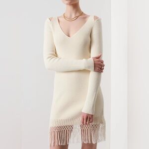 10 Crosby Derek Lam Atlantis Open Shoulder Afterglow Knit Dress NWT Size: Small